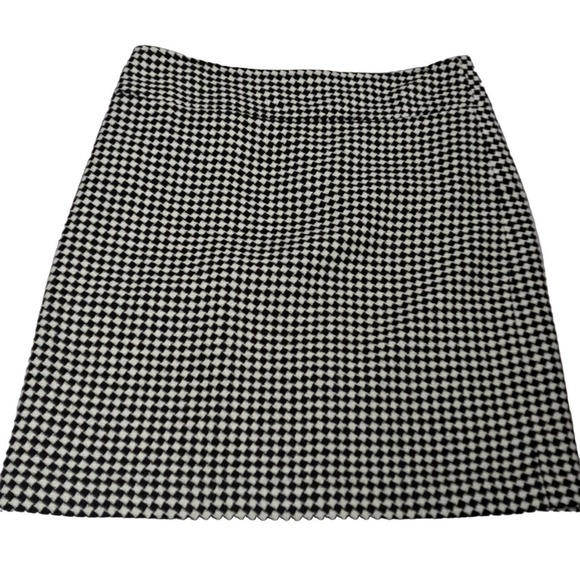 Talbots black and white houndstooth pencil skirt size 14 - Picture 1 of 4
